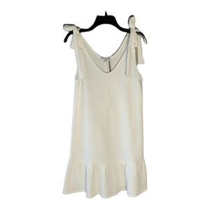 Green Envelope Los Angeles Textured White A-Line Dress sz L